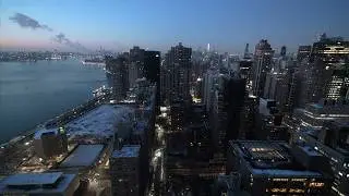 NYC Sunrise & Morning Traffic Sounds | 90-Minute Urban Ambience (4K)