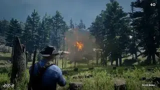 What Happens If U Throw a Molotov at The Indian Burial Ground - Red Dead Redemption 2