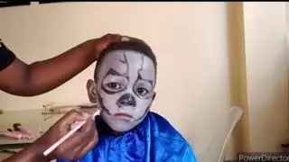 Simple Halloween Kids Makeup|| Halloween skull Makeup For Kids|| Kids Halloween Face Paint||