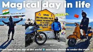 🎬 Episode 5 - Ek Aisa Din, Jo Kabhi Bhool Nahi Paaunga 💭😭 | Pangong to Umling La 19024 ft Ride 🏔️