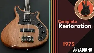 Rescued! The full restoration of a 1975 Yamaha SB55 Bass, with tone test on Spark Amp (bass setting)