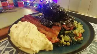 Beef Short Ribs With, Char Siu Sauce, American Bourbon Whiskey, plus Sides. Part 2 Done 🍻🍻🍻🍻✨👍🙃😘