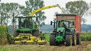 Mais Silage | John Deere 8600i + 6R 215 | Jan Rauw & Zn | 2023