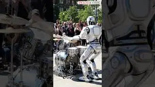 Robot Drum Solo Shocks Everyone! 🥁🤖 #shorts #humanoid #future #technology