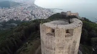 Volo con drone sulla Bastiglia-Salerno  Italia 🇮🇹 4K Beautiful Place 💕