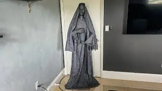 Spirit Halloween 2014 Untimely Death Statue Animatronic LifeSize Prop (Review) #spirithalloween