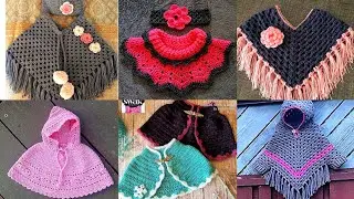 35+ Adorable #baby woollen poncho/#cape designs||#2020 latest Crochet & #knitting ideas #ponchodress