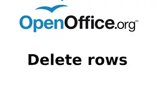 How to Delete Rows from OpenOffice CALC (spreadsheets) Tutorial