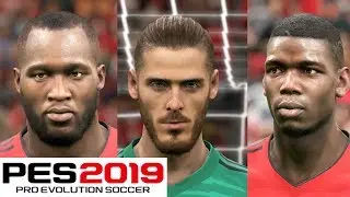 PES 2019 Manchester United Players Face