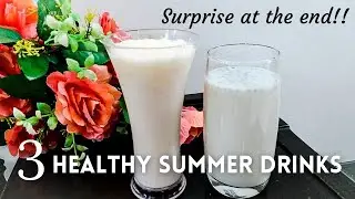 3 Refreshing Juices for Summer|Homemade Fresh Juice using Coconut Milk|Seasonal Juice|Summer Special