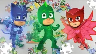 LEARN COLORS, SHAPES & COUNTING with PJ MASKS PUZZLE PLAY