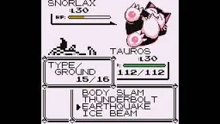 Pok&eacute;mon Red Version - Catching Snorlax