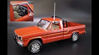 1978 FORD COURIER MINIVAN MINI TRUCK RANGER 1/25 SCALE MODEL KIT BUILD REVIEW AMT1210 MODELROUNDUP