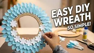 Easy Paper Wreath Making || Handmade decoration || Paper craft for home