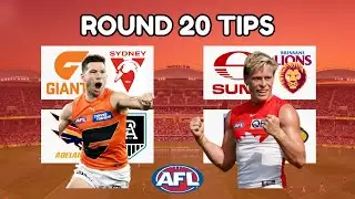 Round 20 AFL Tips + Margin Comp 2025