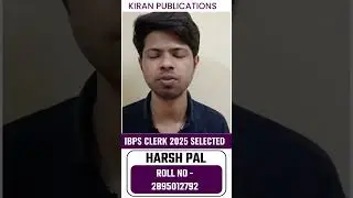 HARSH PAL | IBPS Bank Clerk 2025 Selected