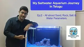 Ep:2 - Saltwater Tank-Sand, Rocks, Salt & Water | How to Set-Up Saltwater Tank | Explained in Telugu