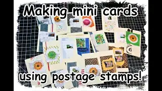 Making mini cards using your scraps and stash video 249