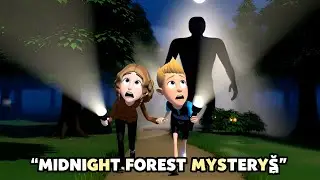 Roki & Musfi in the Whispering Woods | Scary Night Adventure Story for Kids