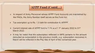 Video 16.1 AFPP FUND