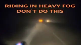 Riding in Heavy Fog | Don`t do this | Bike Ride in Heavy Fog