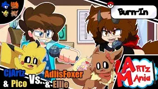 BURN IN, but CjArtz and Pico vs. Adlis and Ellie (FNF COVER)