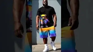 Summer-ready plus-size men&rsquo;s tee & shorts sets: Cool, comfy, and on-trend!