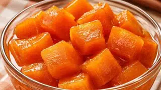 Pumpkin candy in pieces