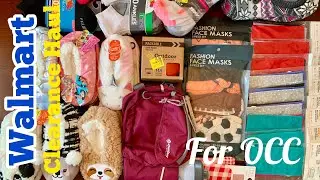 WALMART CLEARANCE HAUL | FACE MASKS, KIDS SLIPPERS, SOCKS | For Operation Christmas Child Shoeboxes