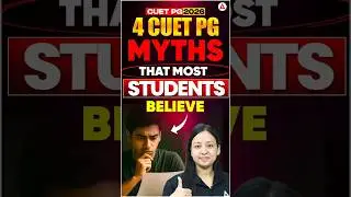 CUET PG 2026 | 4 Biggest Myths Every Student Must Know Before Starting Preparation #trending #viral
