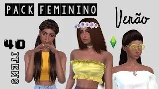 PACK ROUPAS FEMININAS - Ver&atilde;o || The Sims 4