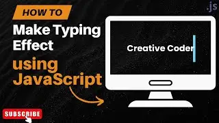 Typing Effect using JavaScript | Create a Blinking Text Animation🔥