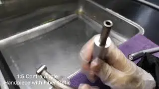 How to use the 1:5 contra angle handpiece with fiber optic from Osakadental
