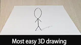 Most easy 3D drawing | Simple 3D art