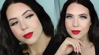 HOLIDAY MAKEUP TUTORIAL 2018 &ndash; Easy, No Eyeshadow, Red Lip Makeup Look | Faith Drew