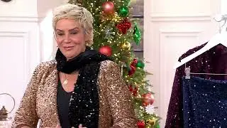 Joan Rivers Red Carpet Sequin Scarf on QVC