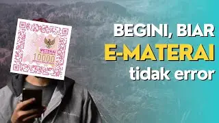Tutorial Lengkap penggunaan E-Materai, dari Beli sampai Jadi !!!