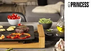Princess 103010 Table Chef Pure Compacta &ndash; Plancha elegante con bamb&uacute; &ndash; 2 personas