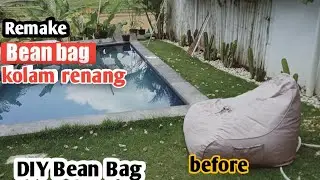 cara membuat Bean bag kolam renang low budget