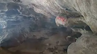 Inside the cave of Menga Menga Mandir or Menga temple