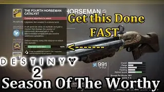 Fastest Farm for Fourth Horseman Kills Catalyst Destiny 2 Season of The Worthy Exotic