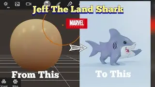 Easily create Jeff The Land Shark #trending #marvelstudios #blender #character #art #meme #Do #free