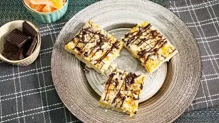 VEGAN Orange Chocolate Bars│MEAL PREP Friendly BREAKFAST Bars│LOCK-DOWN Easy Recipe