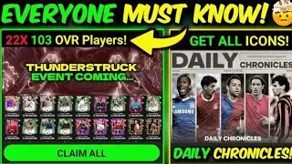 OMG! FREE 22X 103 OVR Players - THUNDERSTRUCK EVENT in FC MOBILE More Leaks #football #soccer #team