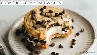 Homemade Cookie Ice Cream Sandwiches