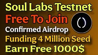 Soul Labs Testnet-Confirmed Airdrop 🪂 | Earn $SO Points | Free To Join | Airdrop 2025 #soul #testnet