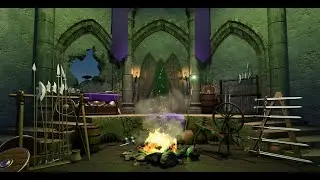 Warm and Cozy Fireplace Ambience - Sleeping Beauty - Maleficent