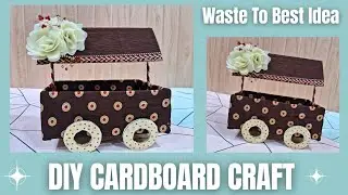 Don't throw away shoe boxes see what you can make them 😱😱/ DIY Craft with waste cardboard box/ DIY