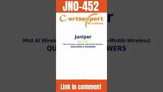 JN0-452: Mastering Mist AI Wireless Certification Success