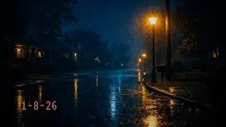 You&rsquo;ve Done Enough for Today  Rain, Thunder & Soft Piano for Deep Sleep Black Screen